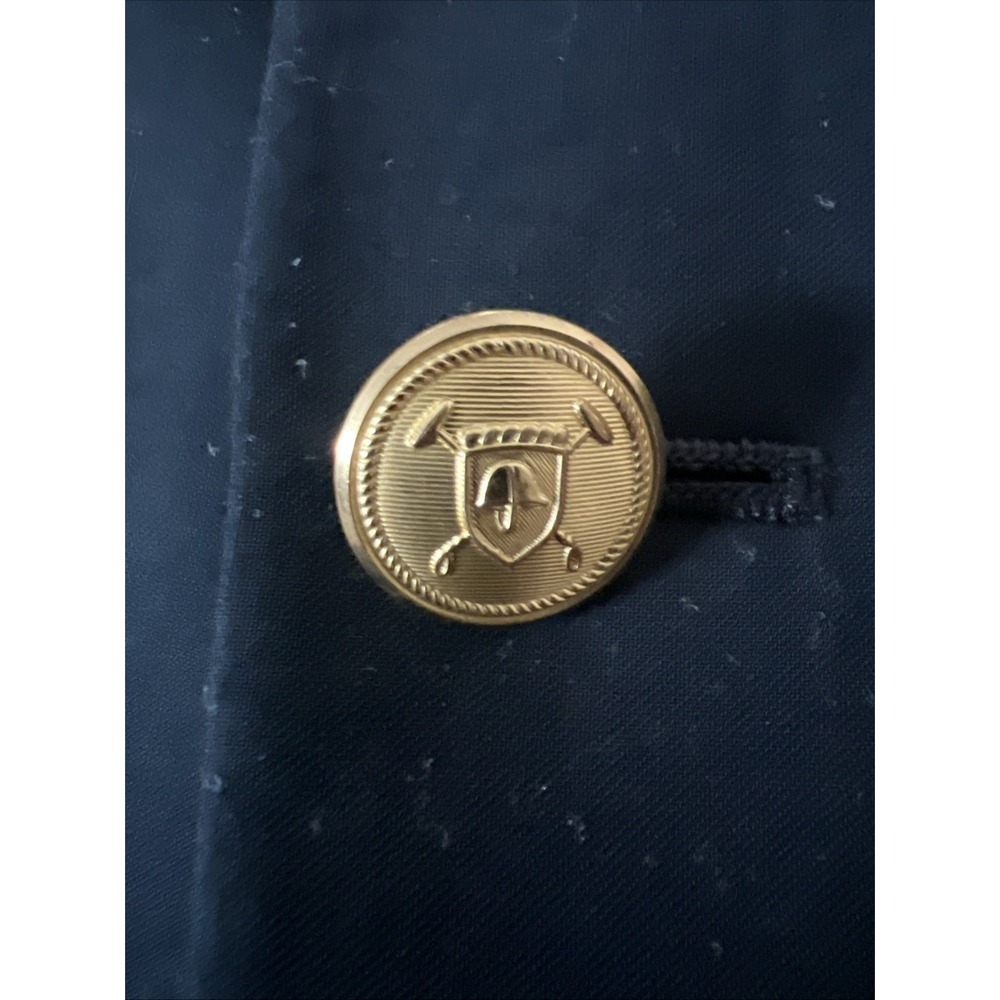 Ralph Lauren Boys Navy Blue Blazer Jacket Size 16R Gold Button Formal School EUC - Picture 3 of 8
